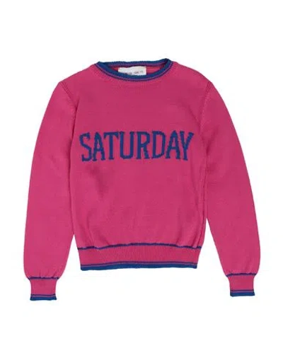 Alberta Ferretti Junior Toddler Girl Sweater Fuchsia Size 4 Cotton In Red
