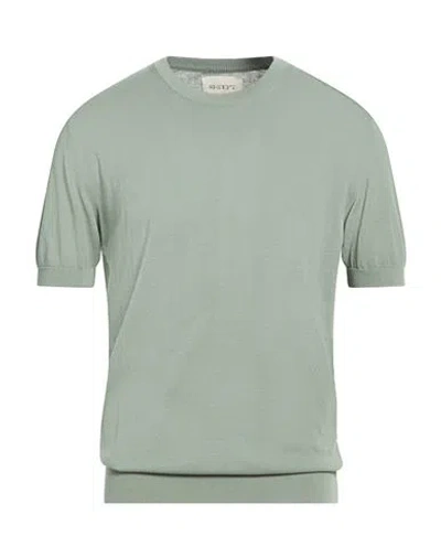 40weft Man Sweater Sage Green Size Xxl Cotton In Green