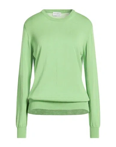 Ballantyne Woman Sweater Green Size 8 Silk, Cotton In Green