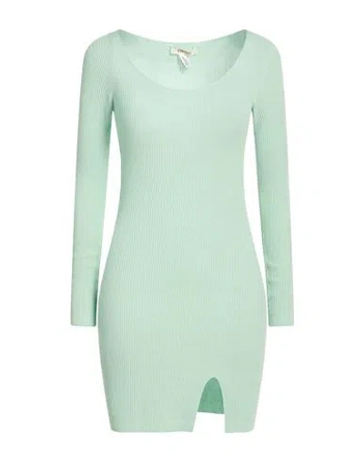 Kontatto Woman Mini Dress Light Green Size Onesize Viscose, Polyester In Green