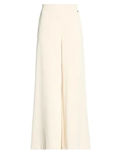 Please Woman Pants Ivory Size Xs Polyester, Elastane In Neutral