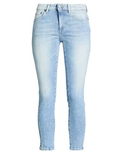 Dondup Woman Jeans Blue Size 29 Cotton, Recycled Cotton, Elastane In Blue