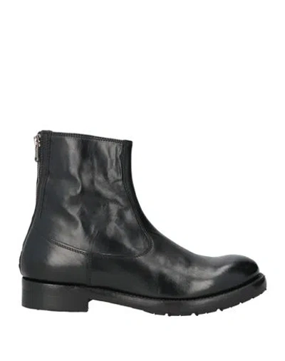 Jp/david Man Ankle Boots Black Size 6 Leather In Black