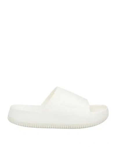 Nike Woman Sandals White Size 7 Rubber In White