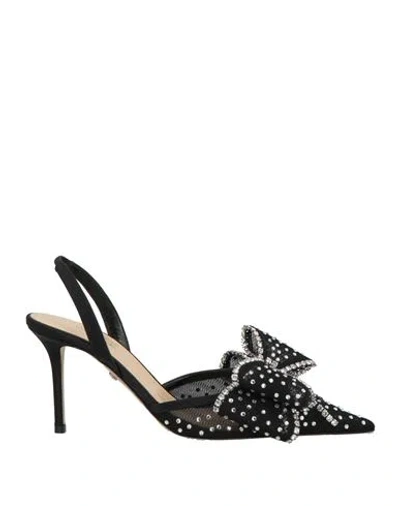 Mach&mach Mach & Mach Woman Pumps Black Size 7 Textile Fibers In Black