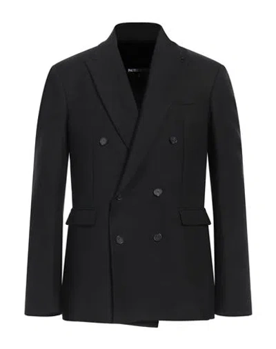 Patrizia Pepe Man Blazer Black Size 44 Polyester, Viscose, Elastane In Black