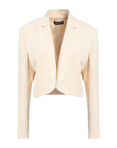 Drhope Woman Blazer Ivory Size 8 Polyester In Neutral