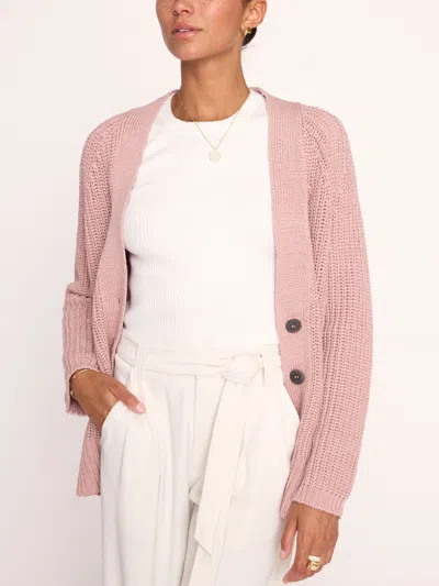 Brochu Walker The Jen Cardigan In Pink