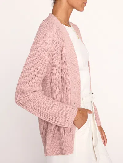 Brochu Walker The Jen Cardigan In Pink
