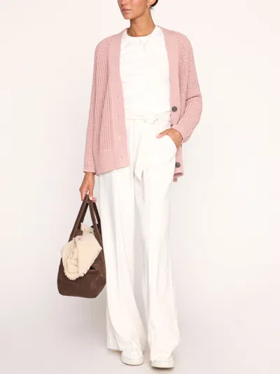 Brochu Walker The Jen Cardigan In Pink