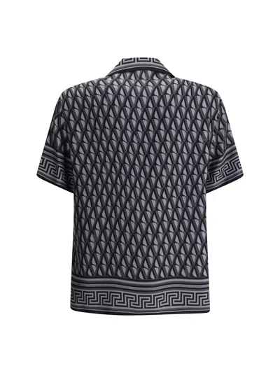 Versace Pattern-printed Short-sleeved Shirt In Multi