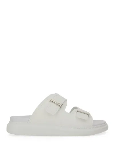 Alexander Mcqueen Exagerrated-sole Rubber Slides In White
