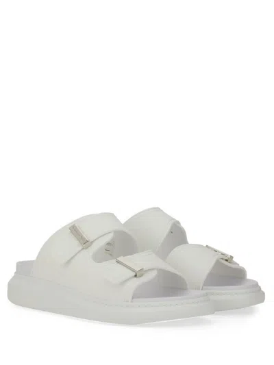 Alexander Mcqueen Exagerrated-sole Rubber Slides In White