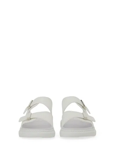 Alexander Mcqueen Exagerrated-sole Rubber Slides In White