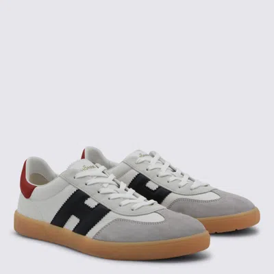 Hogan Cool Leather Sneakers With Nappa And Suede Inserts In Multi