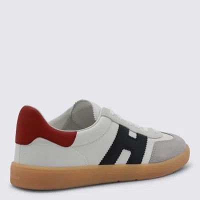 Hogan Cool Leather Sneakers With Nappa And Suede Inserts In Multi