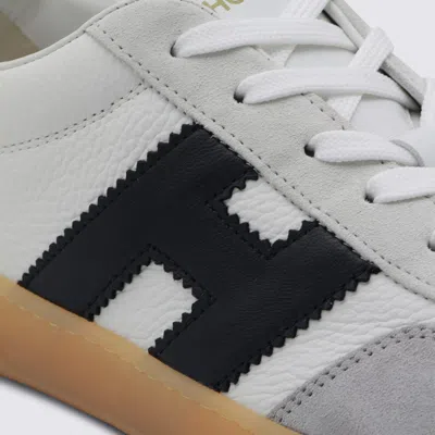Hogan Cool Leather Sneakers With Nappa And Suede Inserts In Multi