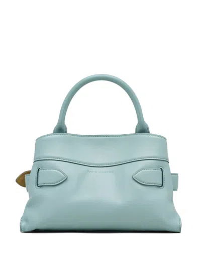 Marc Jacobs Small Leather Satchel Handbag Detachable Strap In Blue