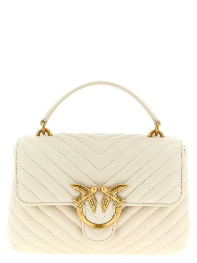 Pinko Mini Lady Love Puff Handbag In Neutral