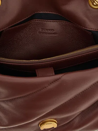 Pinko Classic Love Puff Crossbody Bag In Brown
