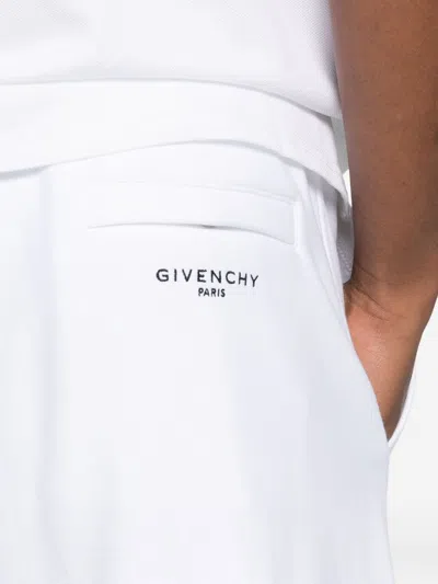 Givenchy Cotton Shorts With Logo And Pockets In Multi