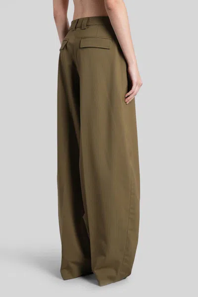 The Latest Cara 3116 Pants In Khaki Polyester In Green