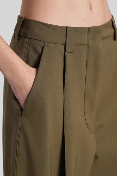The Latest Cara 3116 Pants In Khaki Polyester In Green