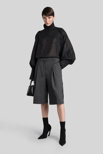 The Latest Ciara Shirt In Black Cotton In Black