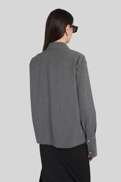 The Latest Codie 4006 Shirt In Grey Wool In Gray