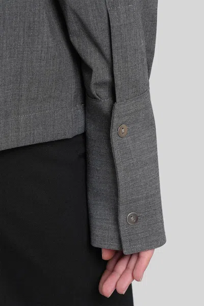 The Latest Codie 4006 Shirt In Grey Wool In Gray