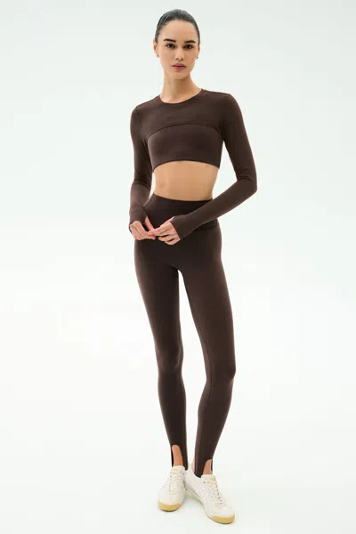 Splits59 Amelia Airweight Lite Shrug In Brown