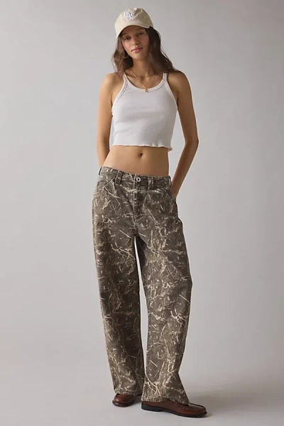 Bdg Jaya Printed Baggy Pant In Dark Tree Camo, Women's At Urban Outfitters In Multi