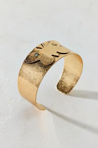 Urban Outfitters Butterfly Metal Cuff Bracelet In Gold, Women's At  In Gold