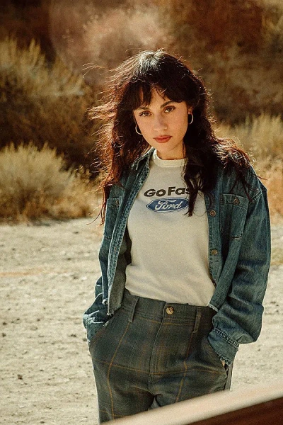 Junk Food Ford Fast Original Tee In Birch, Women's At Urban Outfitters In White