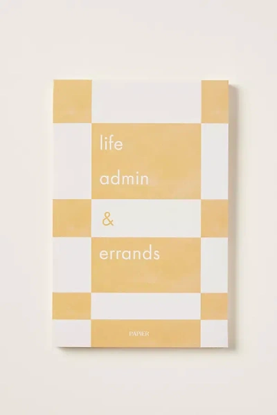 Papier Life Admin Productivity Weekly List Pad In Yellow