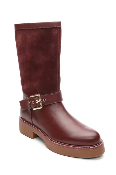 Sanctuary Milena Calf Boots In Brown