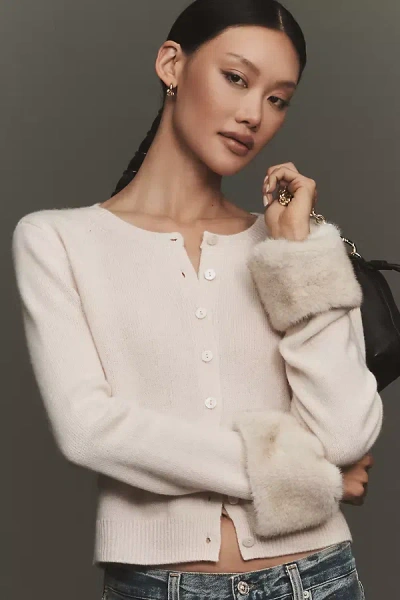 Reformation Clara Cashmere Cardigan In Neutral