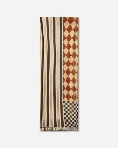 Jean Paul Gaultier Patchwork Long Skirt Woman Multicolr In Brown