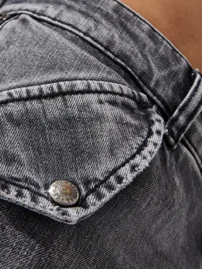 Ser.o.ya John Flap-pocket Jeans In Gray