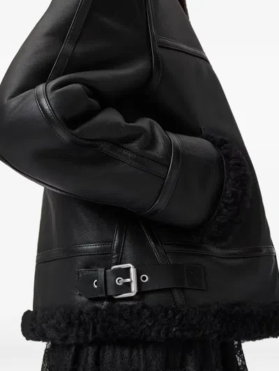 Allsaints Lorel Zip Jacket In Black