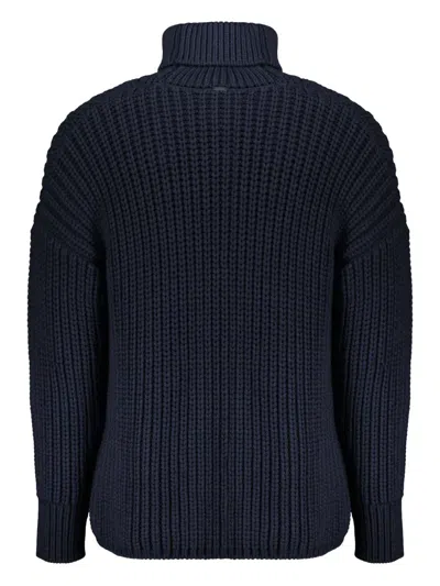 Herno Turtleneck Sweater In Blue