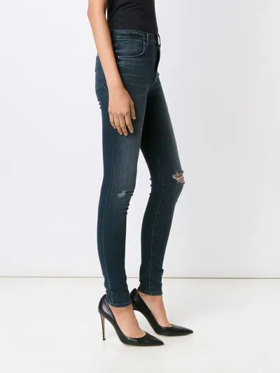 J Brand Distressed Skinny Jeans In Black