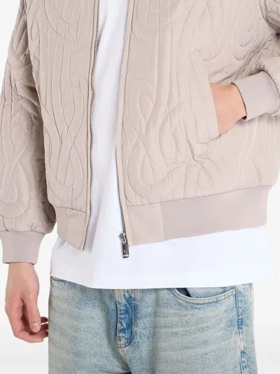 Filling Pieces Quilted Bomber Jacket In Neutral