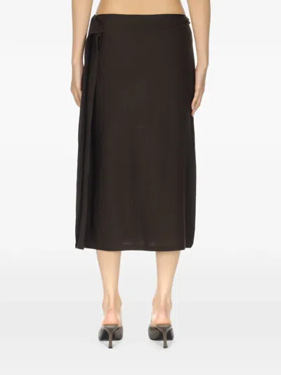 Paloma Wool Button Detail Charco Skirt In Black