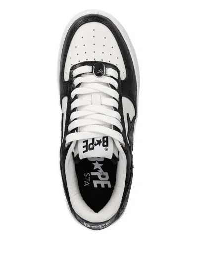 A Bathing Ape Bape Sta #3 L Sneakers In Black
