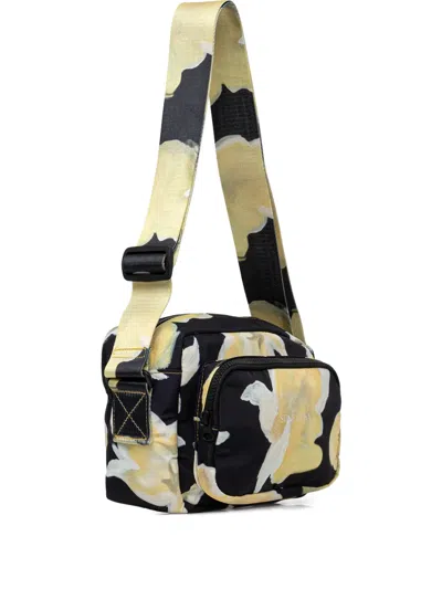 Stine Goya Floral-pattern Crossbody Bag In Black