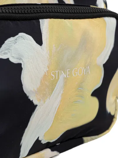 Stine Goya Floral-pattern Crossbody Bag In Black