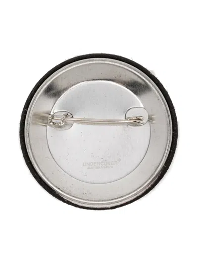 Undercover Bead-embellishment Brooch In Black