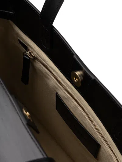 Marc O'polo Debosses-logo Shoulder Bag In Black