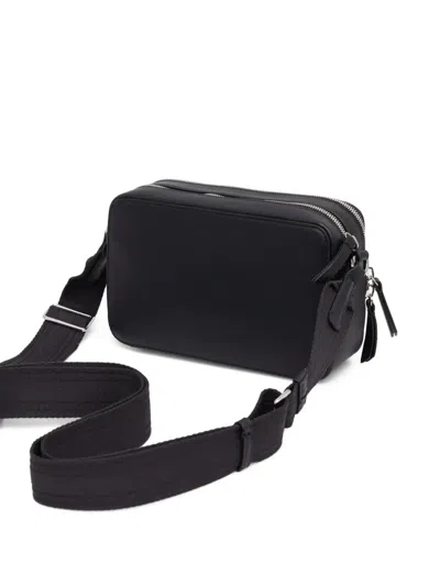 Marc O'polo Embossed-logo Zip Bag In Blue